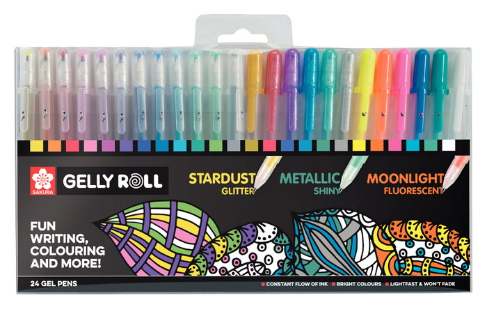 Sakura Gelly Roll Mixed Estuche de 24 Bolígrafos Surtidos